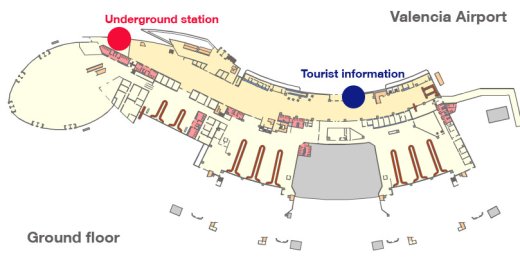 карта здания аэропорта валенсия